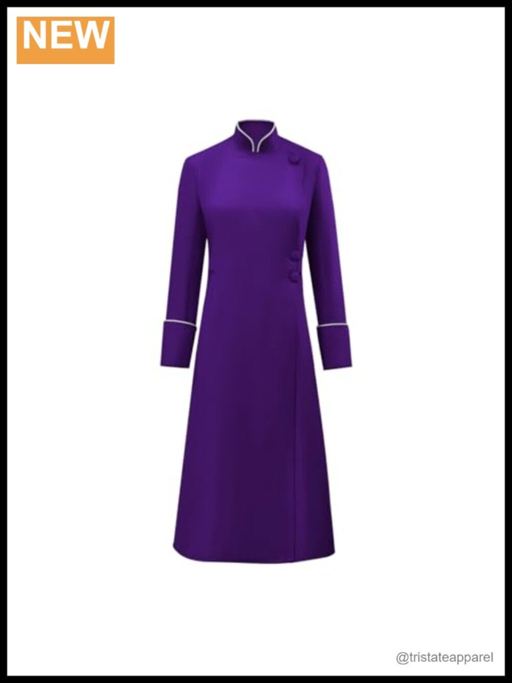 Women's Clergy Robe Pastor Preaching Cassock Church Vestment Long Sleeve